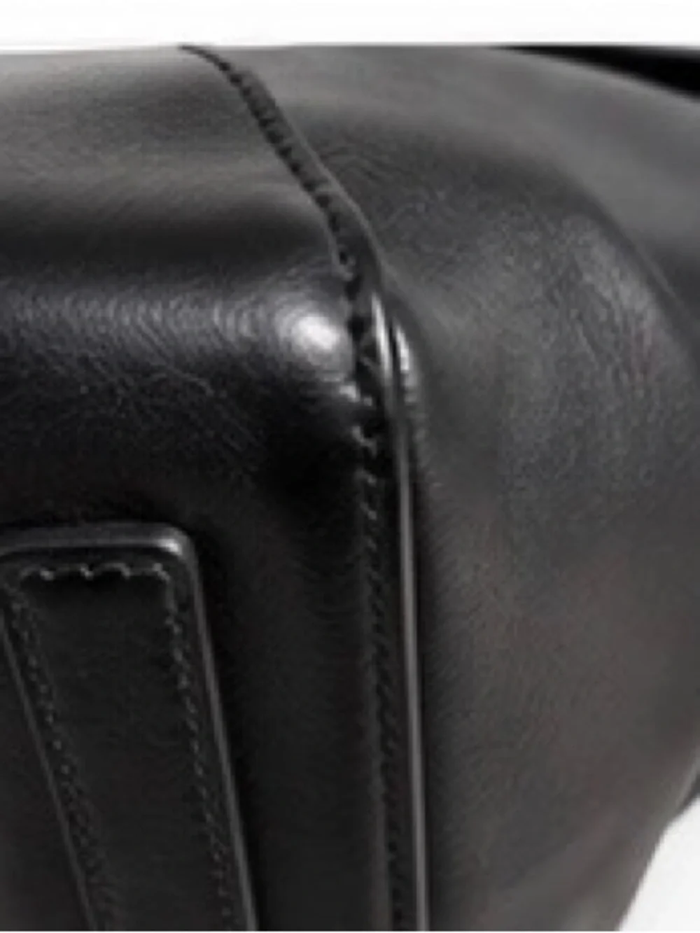Ralph Lauren Ricky 33 Black Soft Calfskin Leather Satchel Made in Italy